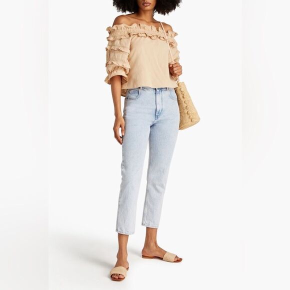 Meadows Wheat Blossom Top Size 6 $168 - Picture 2 of 12